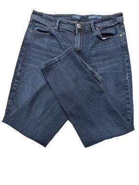 J Jill Denim High Rise Straight Leg Jeans Women’s 12 Blue 32X27 Stretch Casual
